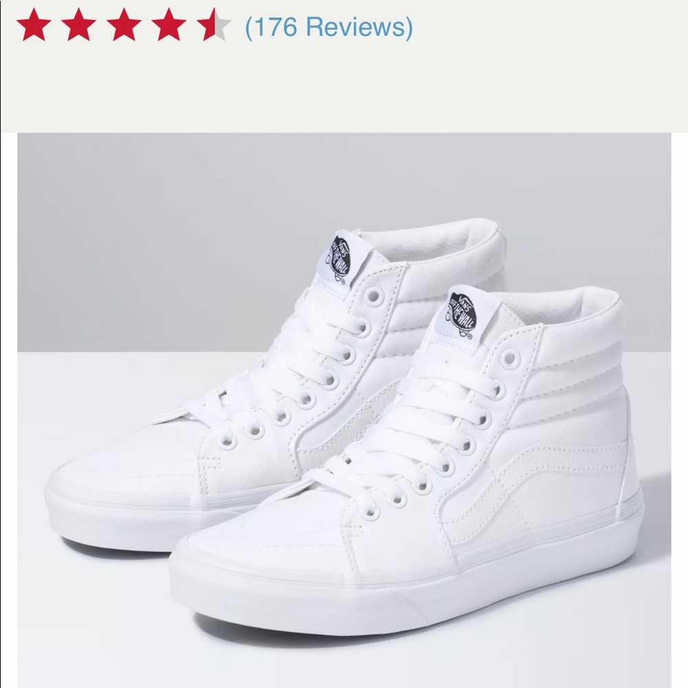 Vans Sk8-Hi shoes in White size 7.5 women’s